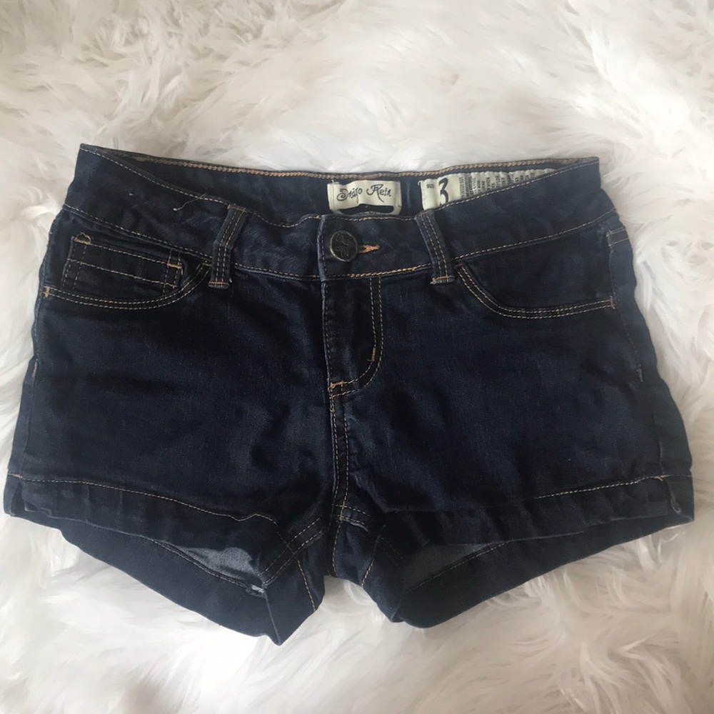 Dark Denim Shorts